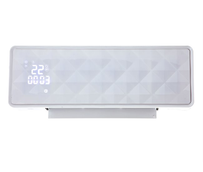 Aquecedor de parede cerâmico 2000 W com visor digital Branco