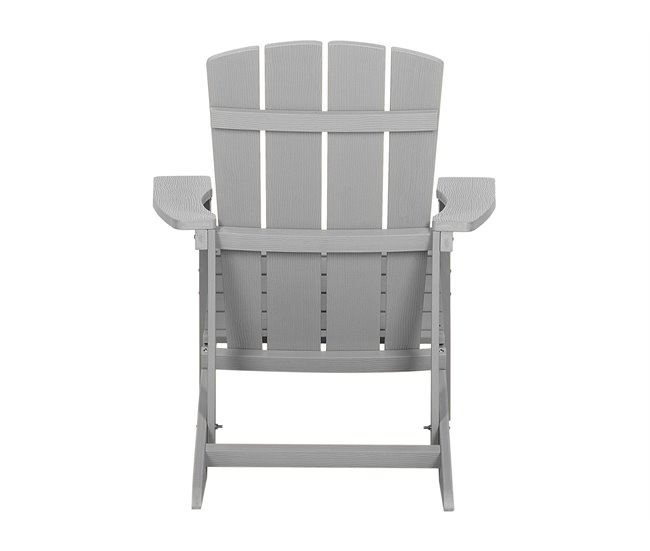 Beliani Silla de jardín ADIRONDACK Amarelo