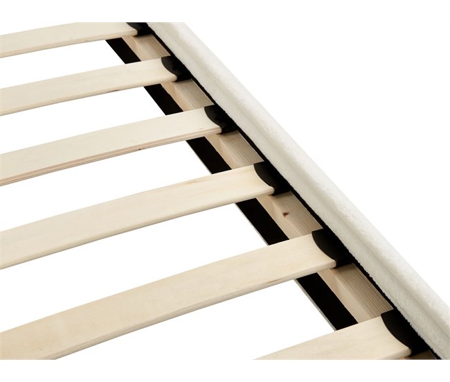 Beliani Cama Bombazine FLAYAT 173x215 Branco