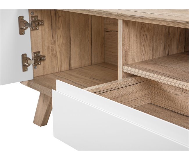 Beliani Mesa de TV FORESTER 150 Branco