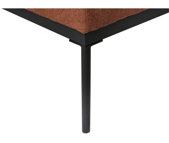 Beliani Chaise longue Linho sintético MALMOS Bege