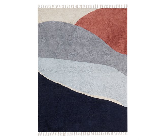 Beliani Pelos curtos XINALI 140x200 Azul