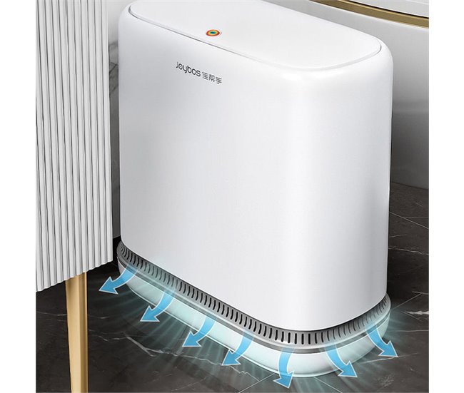 Lixeira grande de encaixe Joybos Branco