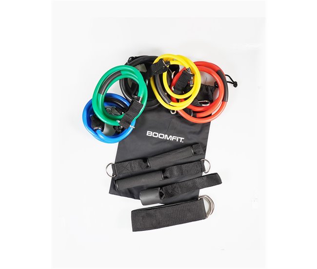 Kit 5 elásticos de resistência - BOOMFIT Multicor