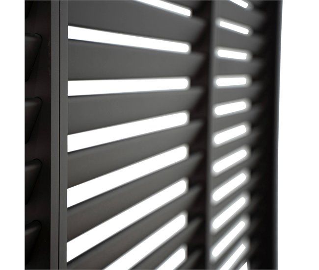 Pérgola bioclimática de alumínio + 3 persianas, Triomphe 400x300 Branco