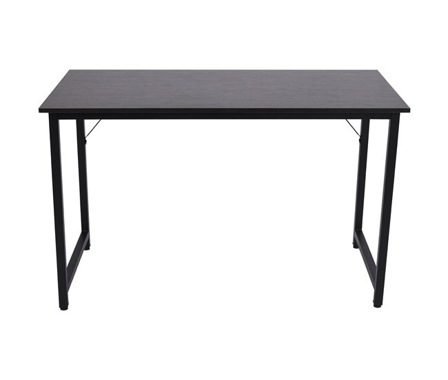 Secretária MDF e Tubo de Ferro HOMCOM, escritório - secretárias 120x60 Preto