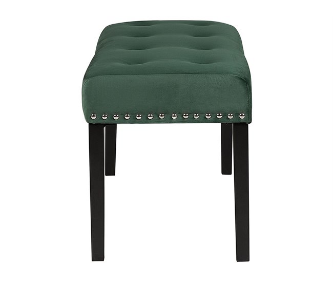 Beliani Banco de cama Terciopelo YORKTON 102x43 Verde