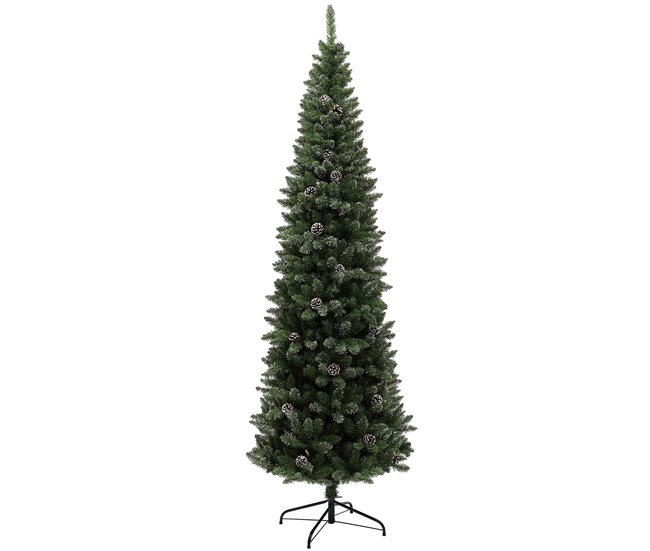 Árvore de Natal Plástico e Aço HOMCOM, casa - natal Verde