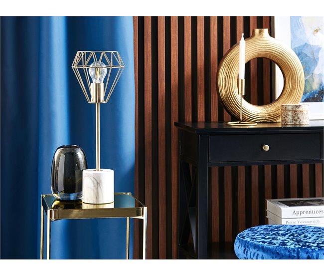 Beliani Candeeiro de mesa MOONI Dourado