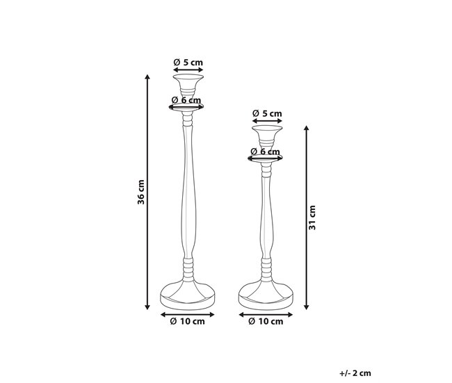 Beliani Candelabro TIRAH Dourado