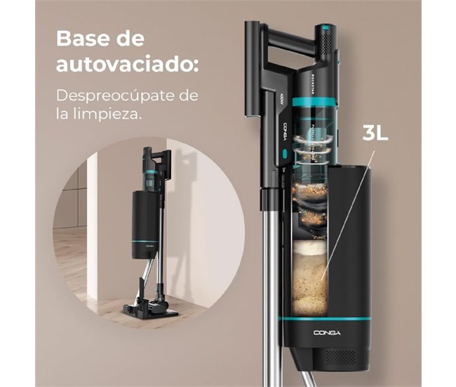 Aspirador sem Cabo ROCKSTAR 10000 NEBULA STATION Preto
