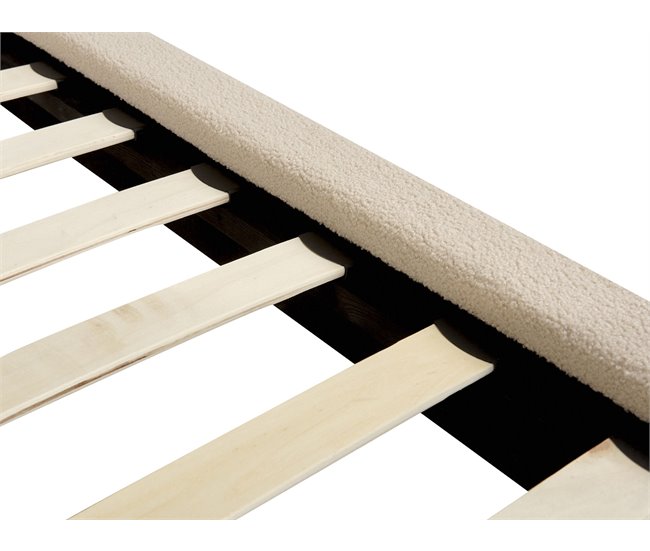 Beliani Cama Bouclé MELLE 195x240 Bege