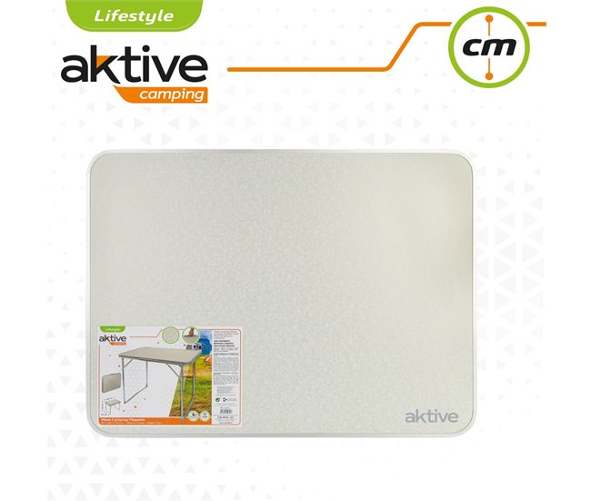 Mesa dobrável para campismo Aktive branco Branco