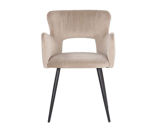 Beliani Silla de comedor SANILAC Azul Claro