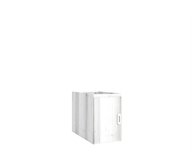 Arca de armazenamento MOOD 1 porta branco Branco/ Madeira