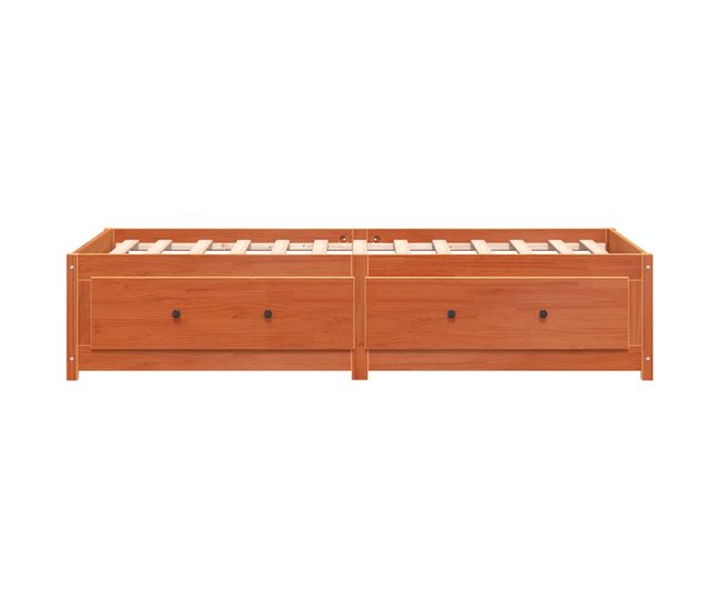 Sofá-cama, Sofá conversível sem colchão 90 Castanho