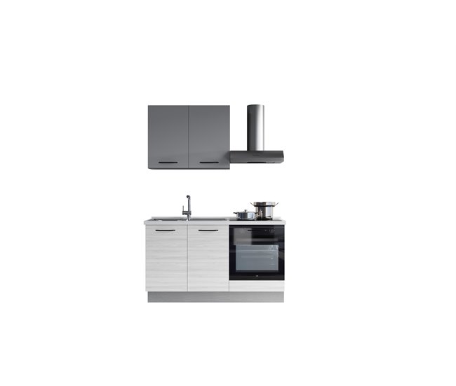 Cozinha GILDA 2.0 Esquerda Branco/cinza
