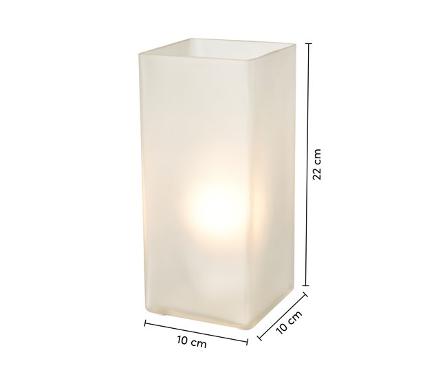 Candeeiro de mesa LUCIA 1 luz 25W 22x10cm marca CONFORAMA Branco