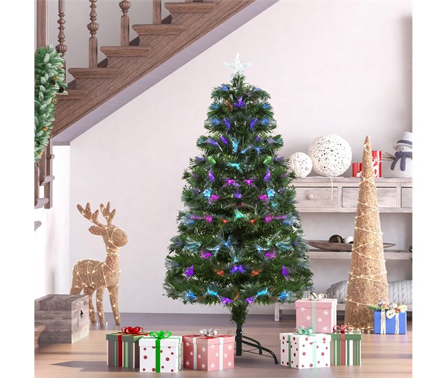 Árvore de Natal Metal e PVC HOMCOM, casa - natal Verde