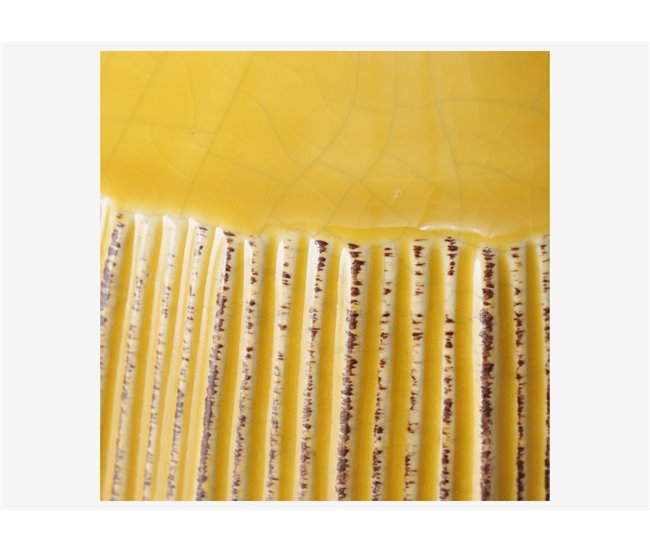 Jarra MENOS material cerâmico 12x12x14cm Amarelo