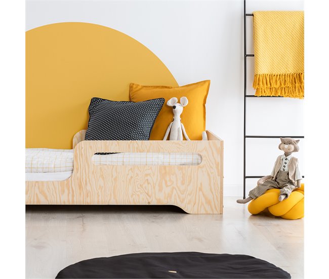 Cama inclui base de ripas Amber Madeira
