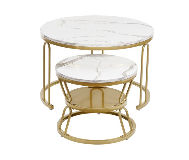 Mesa de centro, mesa auxiliar, mesa auxiliar 70x70 Branco