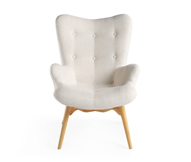 ANGEL CERDA Poltrona em tecido bege Bege