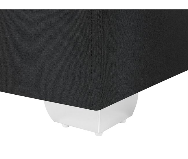 Beliani Cama continental Poliéster PRESIDENT 170x210 Preto