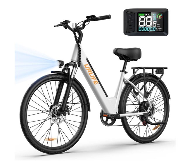 E-bike urlife e26 - motor 250w bateria 36v 13ah