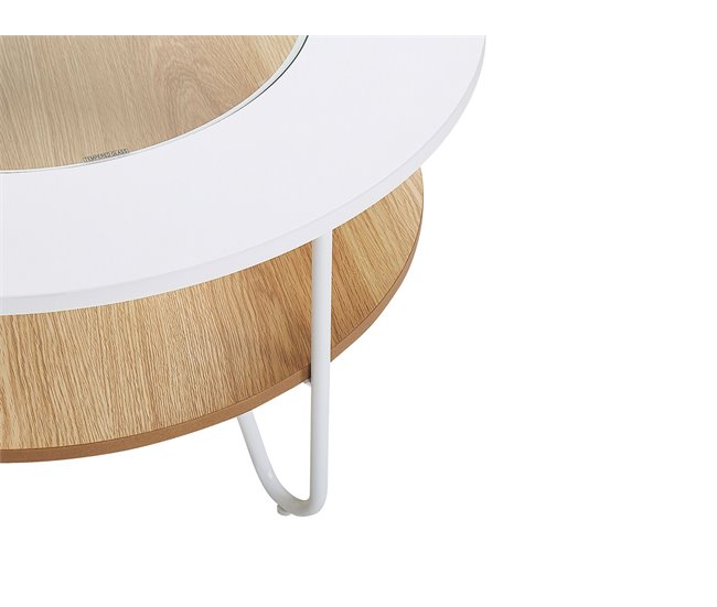 Beliani Mesa de centro CONCAN 80x80 Branco