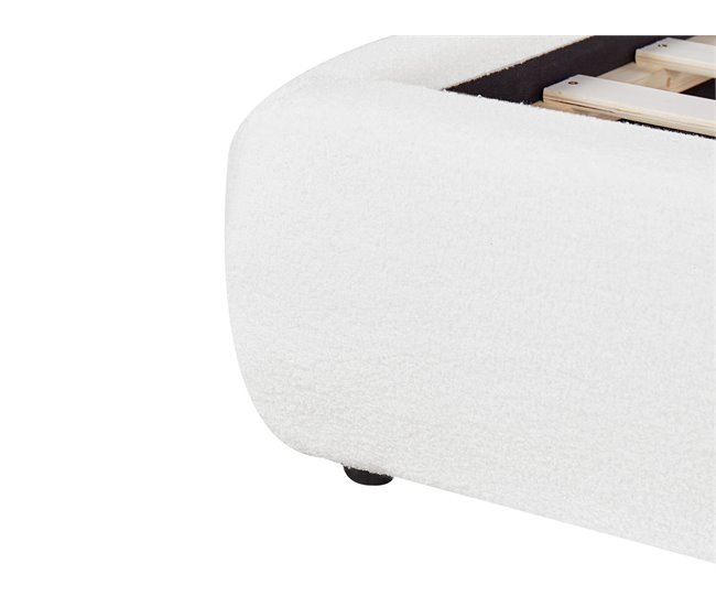Beliani Cama Bouclé VINAY 196x233 Bege