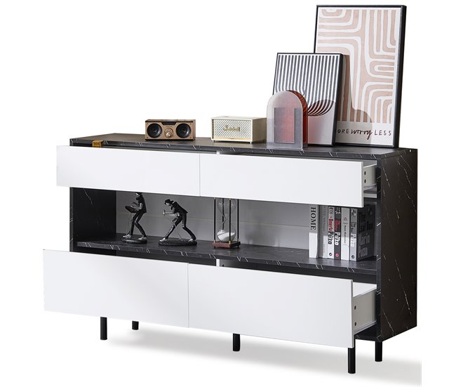 Aparadores Branco/ Preto