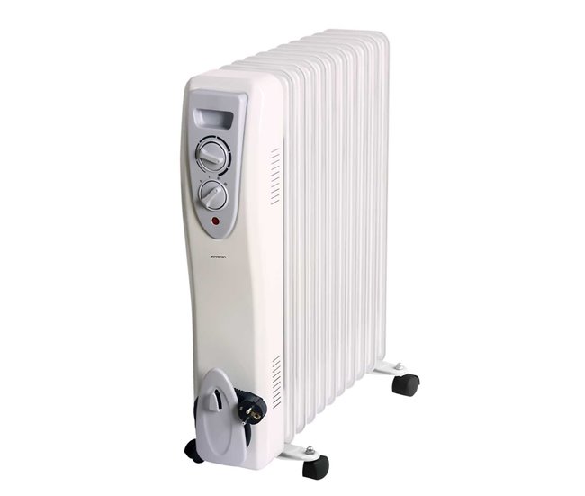 Radiador de óleo Infiniton HOR-2500 2500W 3 níveis de potência Branco/cinza