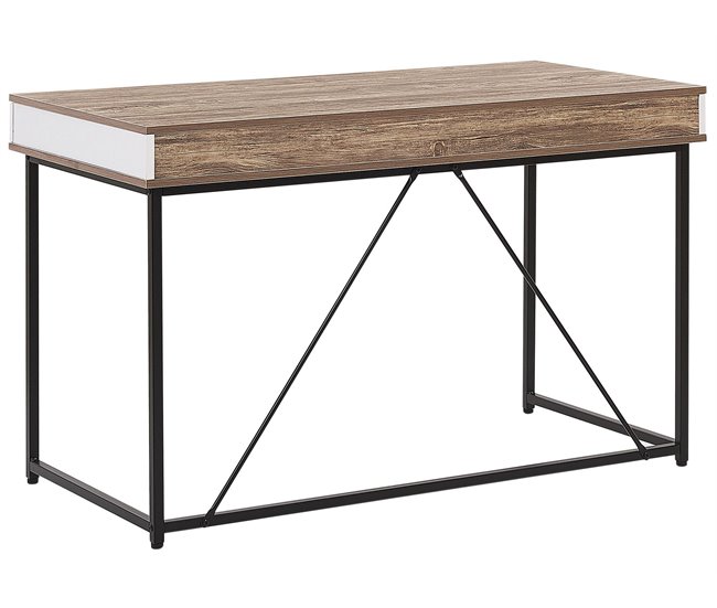 Beliani Secretária JACKSON 120x60 Castanho