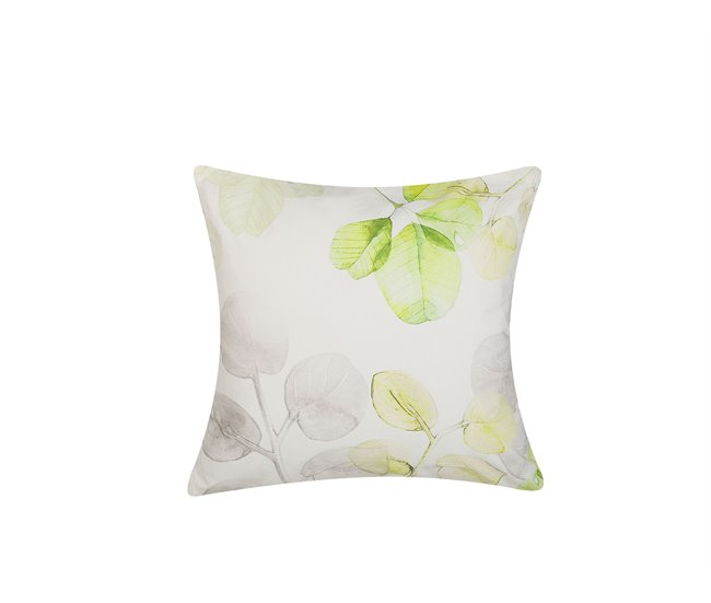 Beliani Almofada decorativa PEPEROMIA Branco