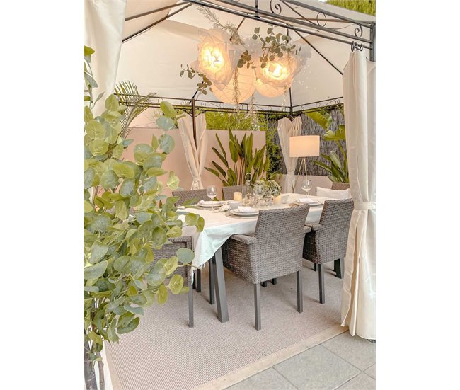 Beliani Pérgola de Jardim COLOS 400x300 Bege