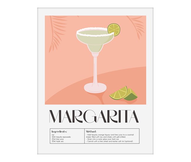 Pintura arte deco MARGARITA 24x30cm marca MARCOMUEBLE Multicor