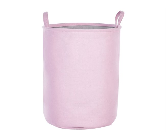 Beliani Cesto de roupa ARCHA Rosa