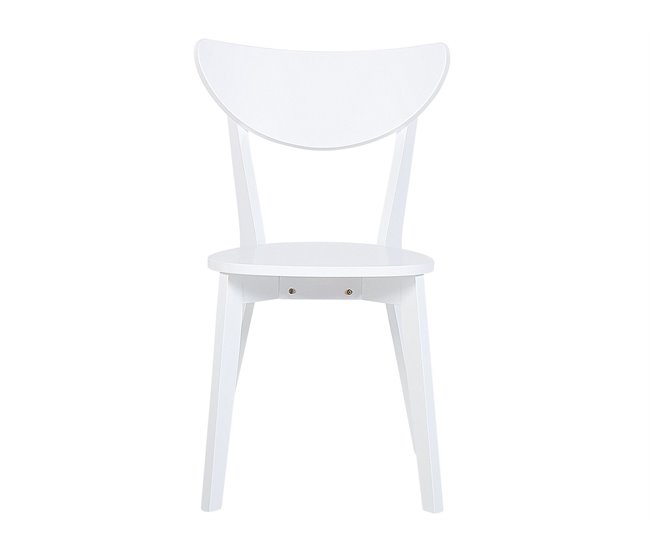 Beliani Conjunto de refeição ROXBY Branco