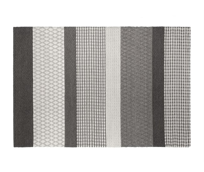 Beliani Pelos curtos AKKAYA 160x230 Cinza Escuro
