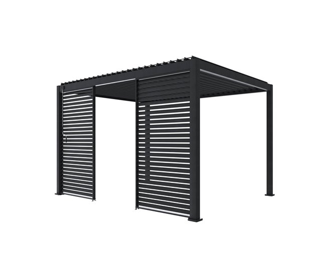 persianas de alumínio para pérgola Triomphe Cinza