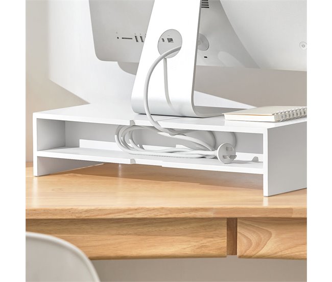 Suporte para ecrã de monitor BBF03-W SoBuy Branco