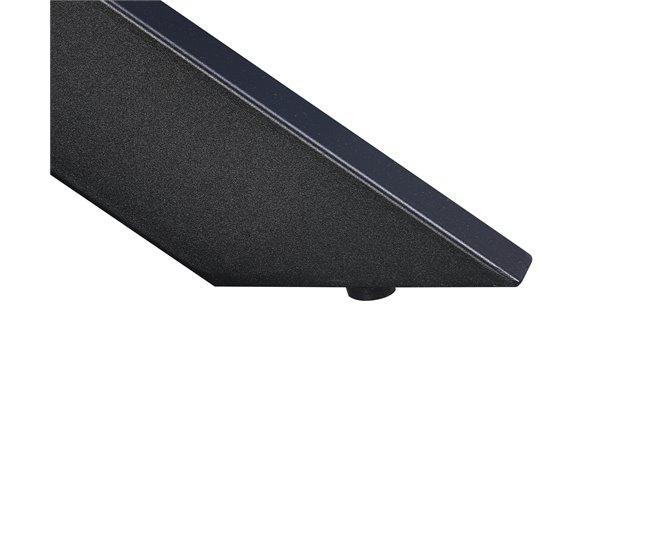 Mesa de jantar fixa LIMA cor carvalho  Preto/ Madeira