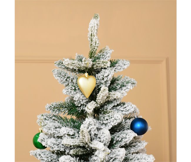 Árvore de Natal PVC, PE, Aço HOMCOM, casa - natal Multicor