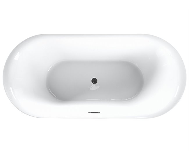 Beliani Bañera independiente CARRERA 80x170 Vermelho