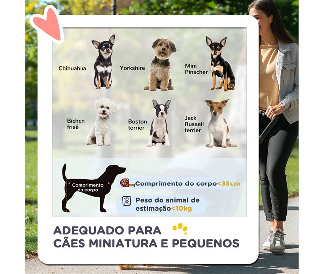 Carrinho para Animais de Estimação Aço e Tecido Oxford PawHut Cinza