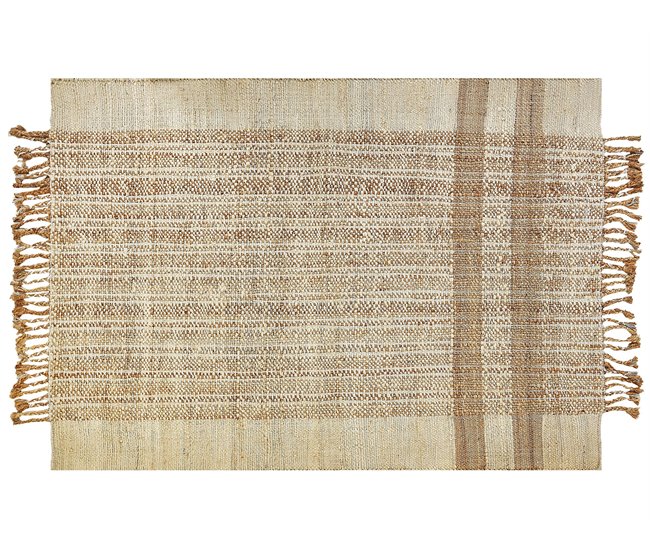 Beliani De tejido plano ORTAOBA 160x230 Bege