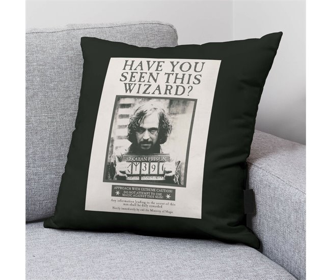Capa de travesseiro Sirius Black Preto