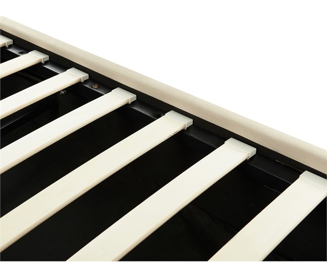 Beliani Cama com armazenamento Veludo LAVAUR 203x210 Cinza Escuro
