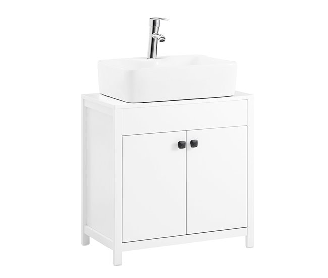 Armário debaixo do lavatório Armário de banho SoBuy PT 60 Branco